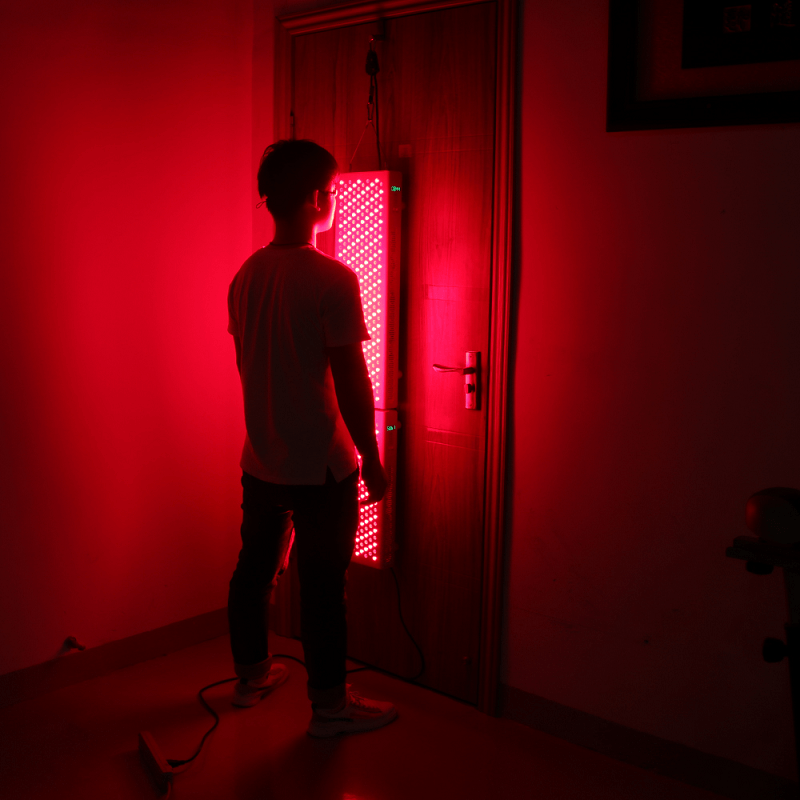 แขวนข้างประตูการบำบัดด้วยแสงอินฟราเรดสีแดงแบบเต็มตัว 850 นาโนเมตรที่บ้านใช้อุปกรณ์เกรดทางการแพทย์ของ FDA RD1500 เพิ่ม RD1000